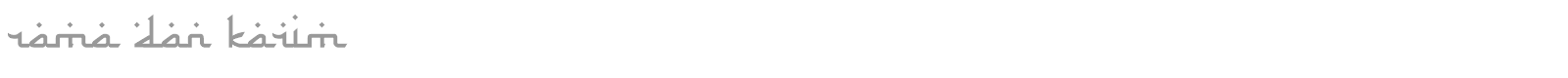 Rama dan Karim font preview